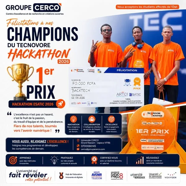 1er Prix — Hackathon ESATIC 2026